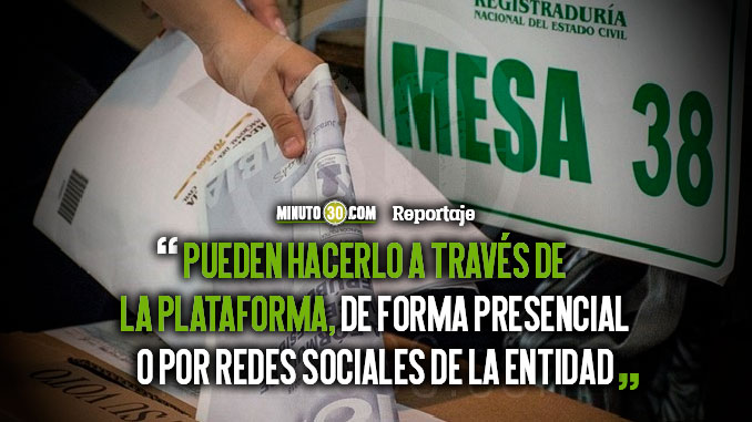Personería de Medellín invita a la ciudadanía a denunciar delitos electorales