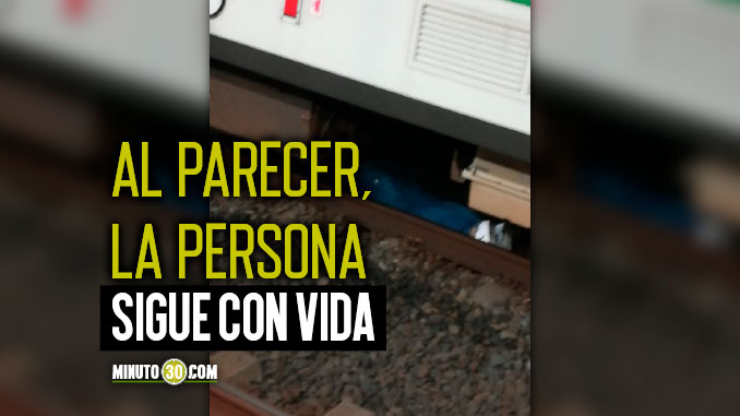EN VIDEO: Así quedó registrado el incidente con persona en las vías del Metro de Medellín
