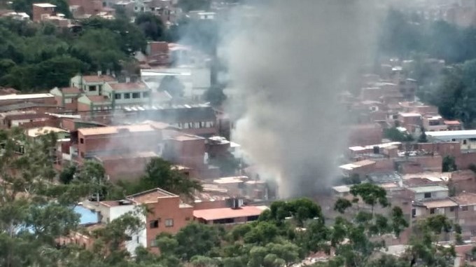 Reportan incendio en zona noroccidental de Medellín