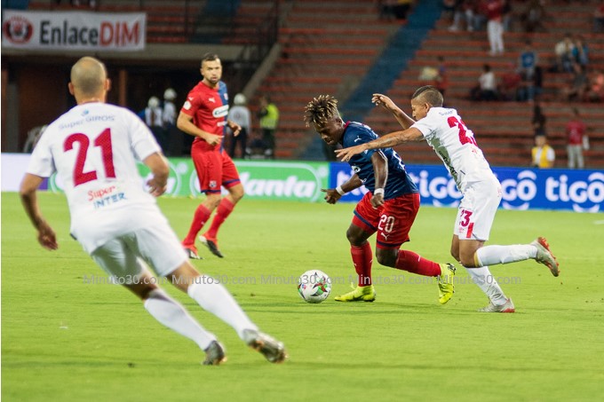 Déinner Quiñones, durante su paso por Independiente Medellín