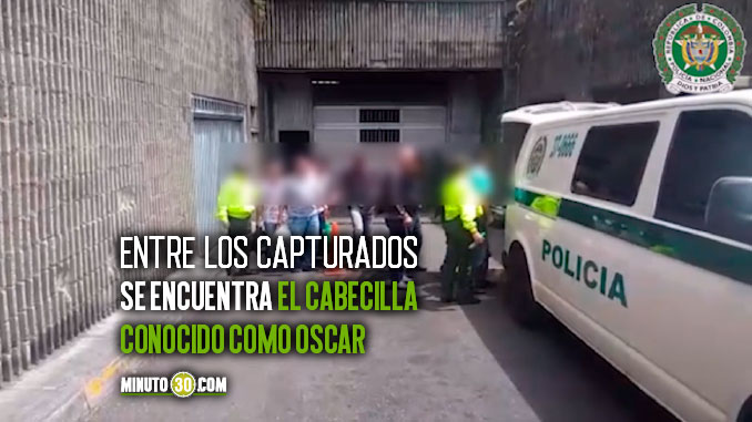 EN VIDEO: Con la captura de 11 personas, desarticularon la banda delincuencial “Barro Blanco” 1 CAPTURADOS POR TRAFICO ILEGAL DE SUSTANCIAS QUIMICAS