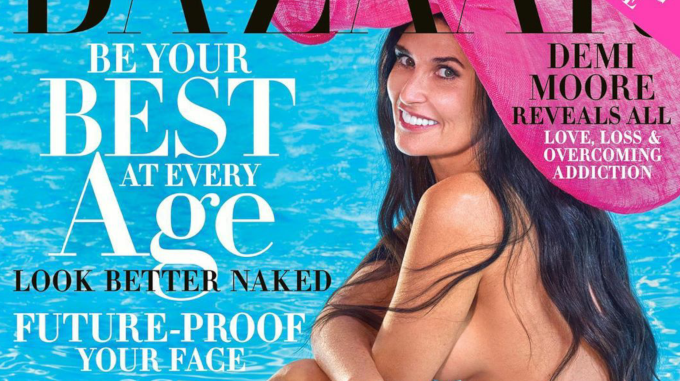 FOTO: Demi Moore se desnuda a sus 56 años y se ve ¡ESPECTACULAR!