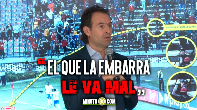 Federico Gutiérrez anunció mano dura para los “vándalos” que se cuelan en el Atanasio