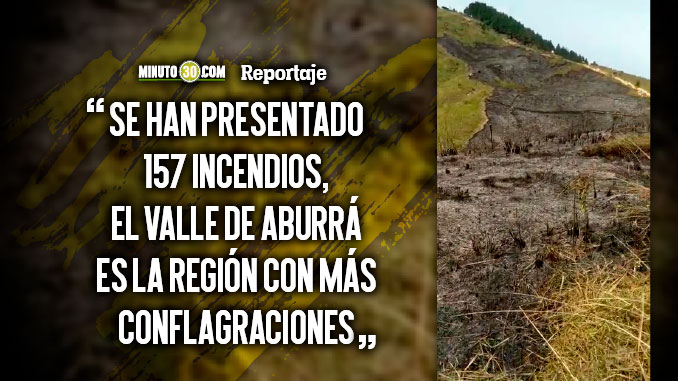 Incendios en Antioquia dejan más de 200 hectáreas quemadas en lo que va de 2019