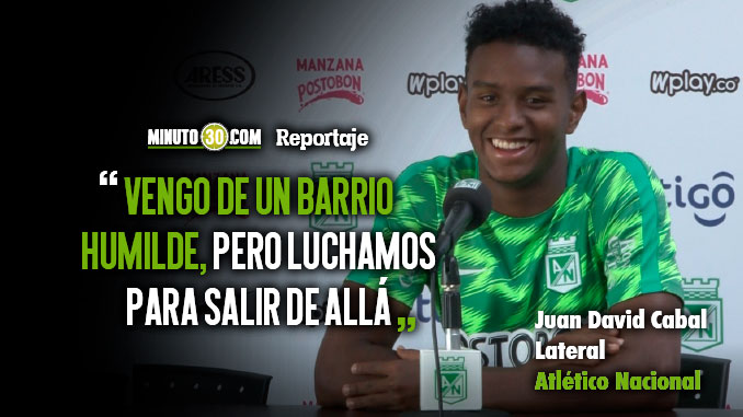 Juan David Cabal explota en emoción al hablar de Atlético Nacional