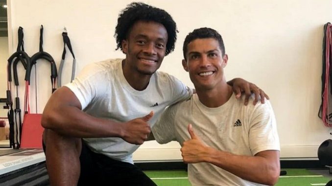 Juan Guillermo Cuadro y Cristiano Ronaldo