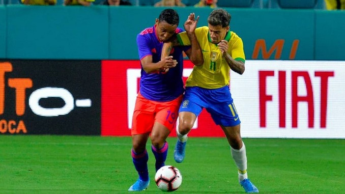 ¿Heredero de Falcao? Tras sus 2 goles ante Brasil, Muriel aseguró que su momento en la Selección ha llegado 1 Luis Fernando Muriel contra Brasil amistoso internacional