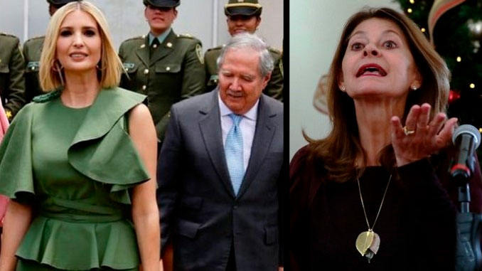 Vicepresidenta se molestó con los que aseguran que el ministro de Defensa le miró la cola a Ivanka Trump