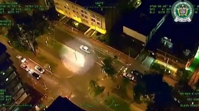 VIDEO: ¡De película! En persecución a ladrones en Bogotá se usó hasta helicóptero halcón de la Policía