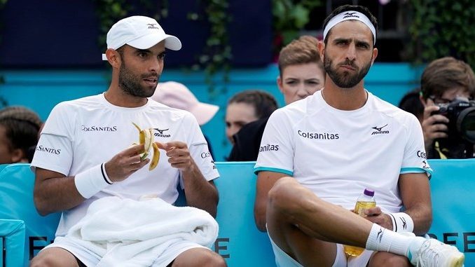 Robert Farah (d) y Juan Sebastian Cabal