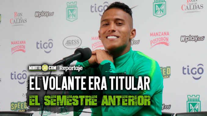 Sebastián Gómez contó cómo asume el hecho de tener pocos minutos con Nacional