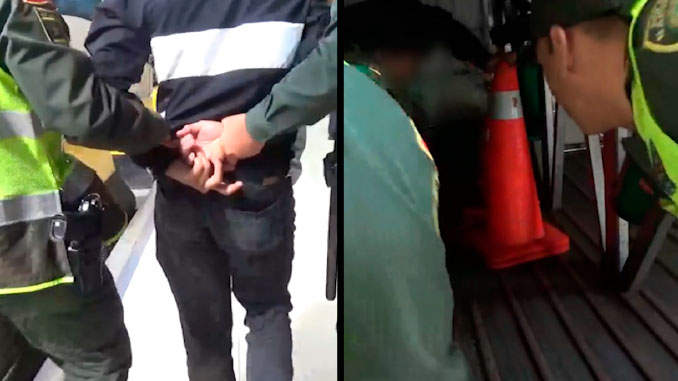 VIDEO: ¡Lo ‘pillaron’! Presunto violador iba en la bodega de un bus para evadir los controles de la Policía