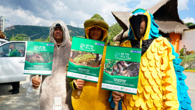 ¡Hay vida en la vía!, Campaña de Corantioquia. Foto cortesía.