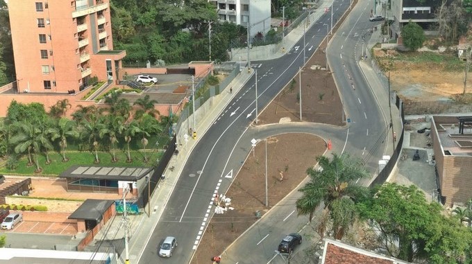 Ya entró en funcionamiento la doble calzada Los Parra, en la Avenida El Poblado