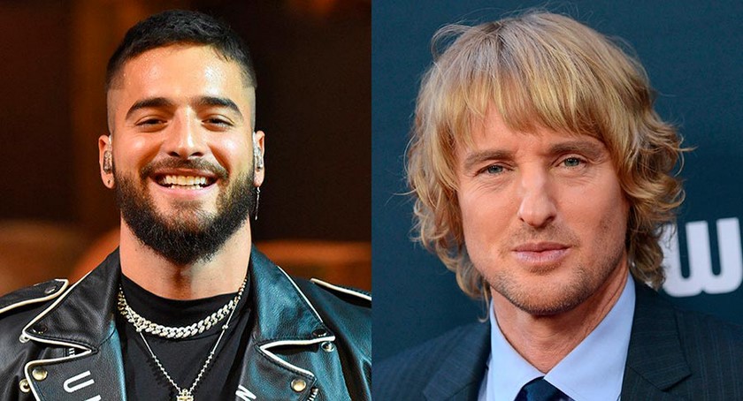 Foto. Maluma alardeó de su nuevo compañero de rodaje en la película ‘Merry Me’: Owen Wilson