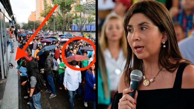 Claudia Lopez en Marchas estudiantiles Ministra de Educacion