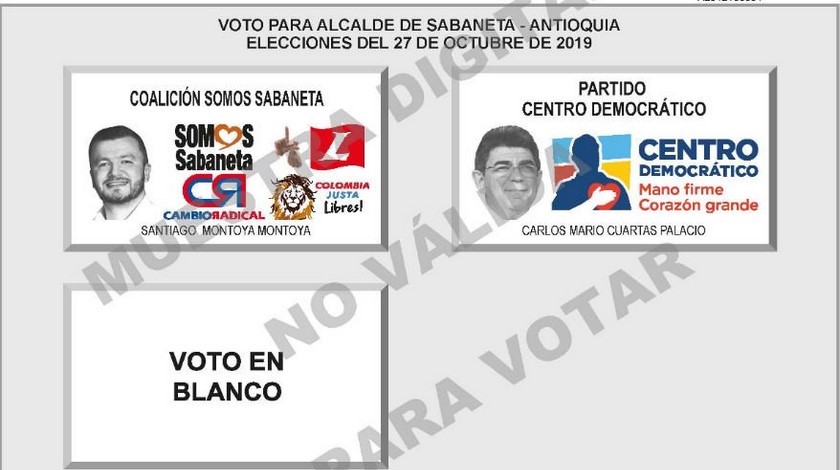 ¡Insólito! Santiago Montoya ganó las elecciones en Sabaneta con una diferencia de 556 votos