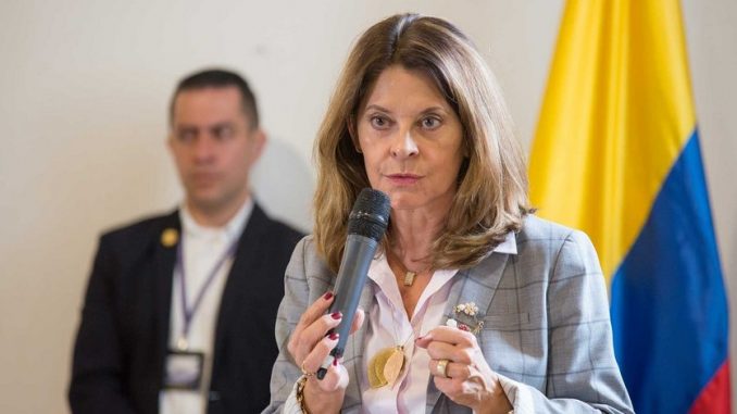 La vicepresidenta Marta Lucia Ramirez