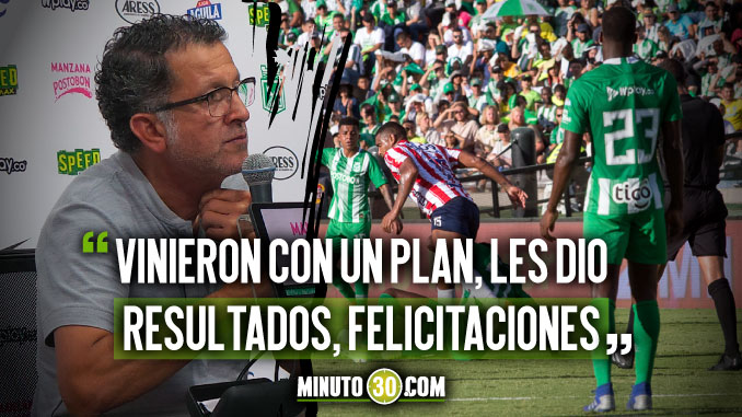 Osorio resumió partido con una felicitación para Comesaña, con toques de sátira