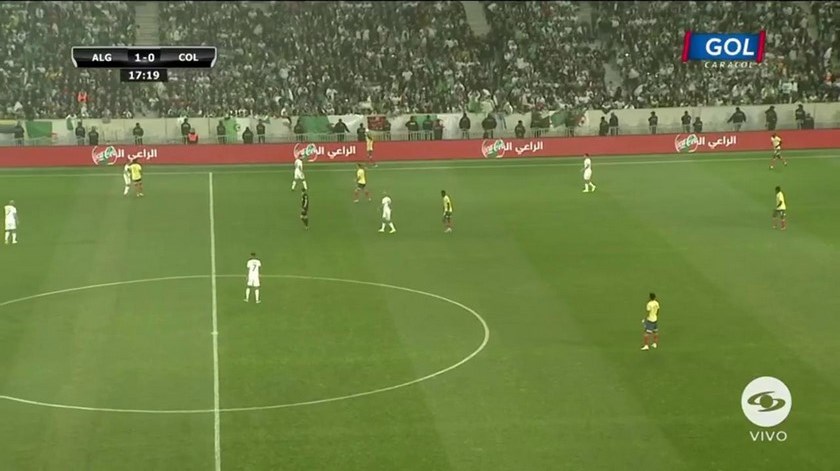 Dos llegadas y dos goles, Colombia la pasa mal en primer tiempo ante Argelia 1 argelia vs colombia Copiar