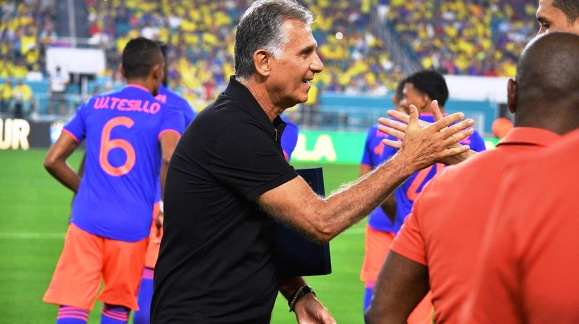 El director técnico de la selección de Colombia, el portugués Carlos Queiroz