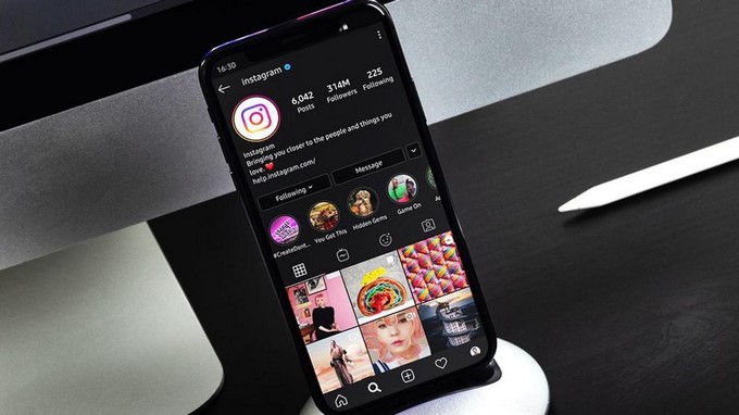 instagram oscuro