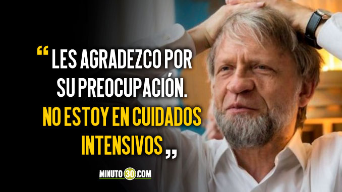 Antanas Mockus aclaró que se encuentra bien de salud y explicó por qué decidieron hospitalizarlo