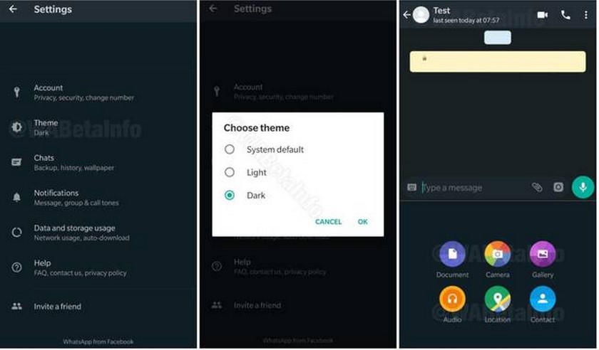 WhatsApp estaría trabajando en un modo de ahorro de batería que llegaría junto al modo oscuro