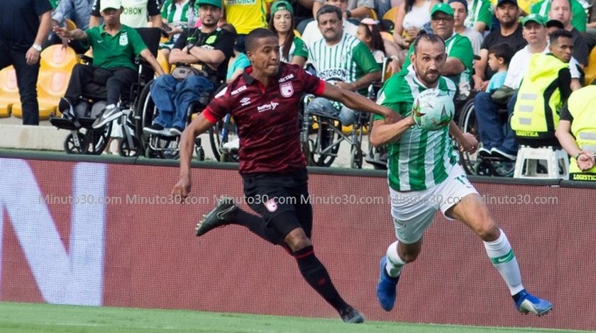 Santa Fe tendrá dos bajas de peso para recibir este martes a Atlético Nacional en Bogotá 
