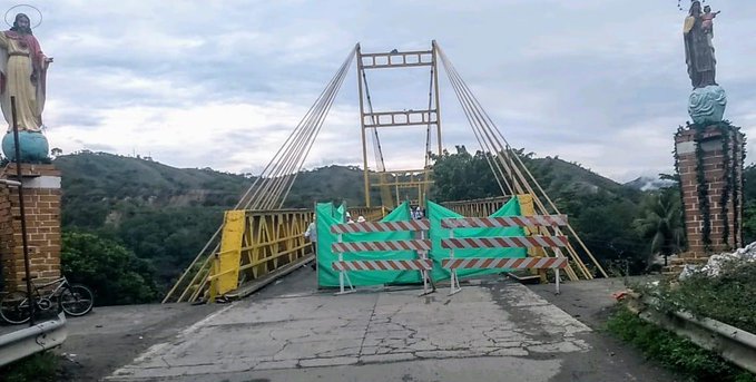 ¡Por mantenimiento! Hasta el viernes 1 de noviembre estará cerrado el puente de acceso a Santa Fe de Antioquia