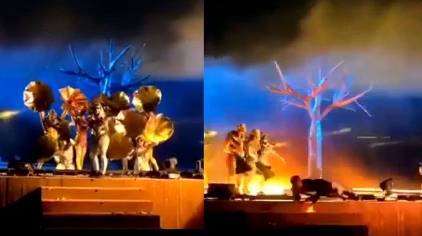Video: En pleno show un sujeto atacó con cuchillo a varios actores españoles en Arabia Saudita