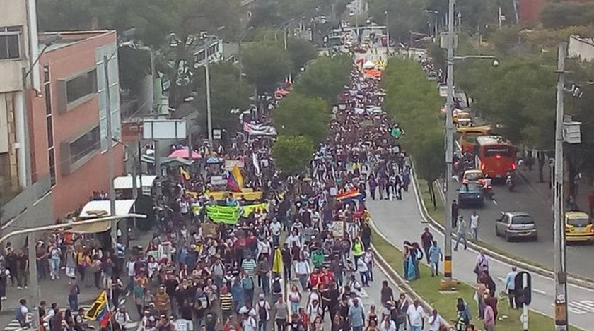 ¡Esté atento! Volvieron a cerrar la calle Barranquilla por una nueva marcha del paro nacional