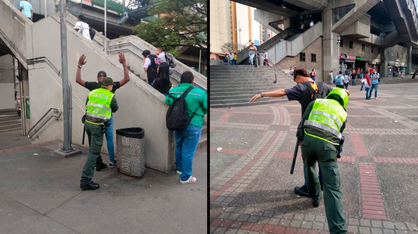 FOTOS: La Policía implementó planes de control en las estaciones del Metro previo al paro nacional