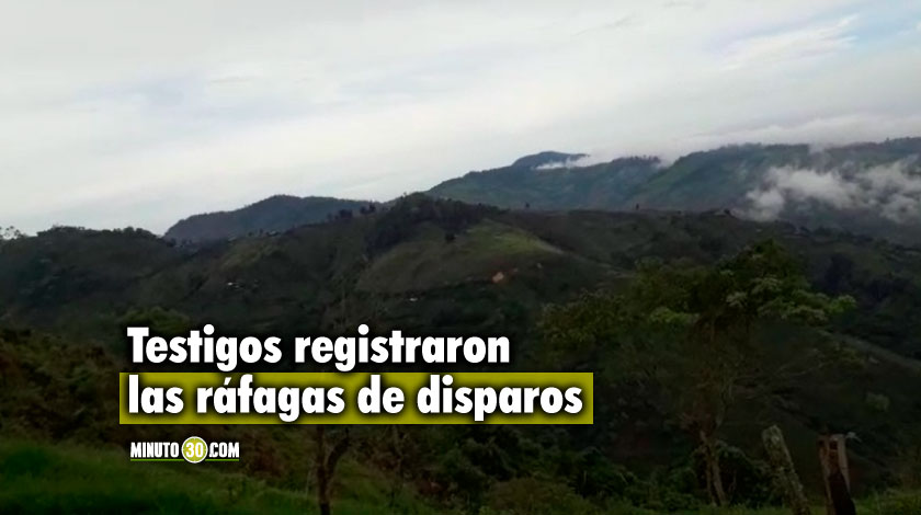EN VIDEO: Así registraron los enfrentamientos entre el Ejército y disidencias de las Farc en el Cauca