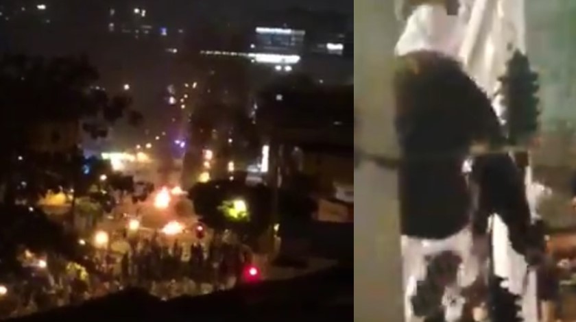 VIDEOS: Vándalos esperaron la noche para hacer daños en la UdeA y “esconderse” en Moravia