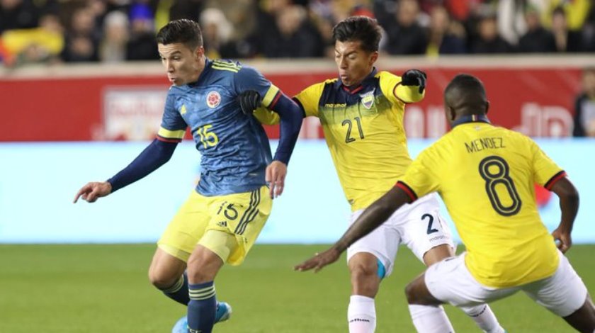 Colombia saborea una apretada victoria sobre un entusiasta Ecuador 1 matheus uribe