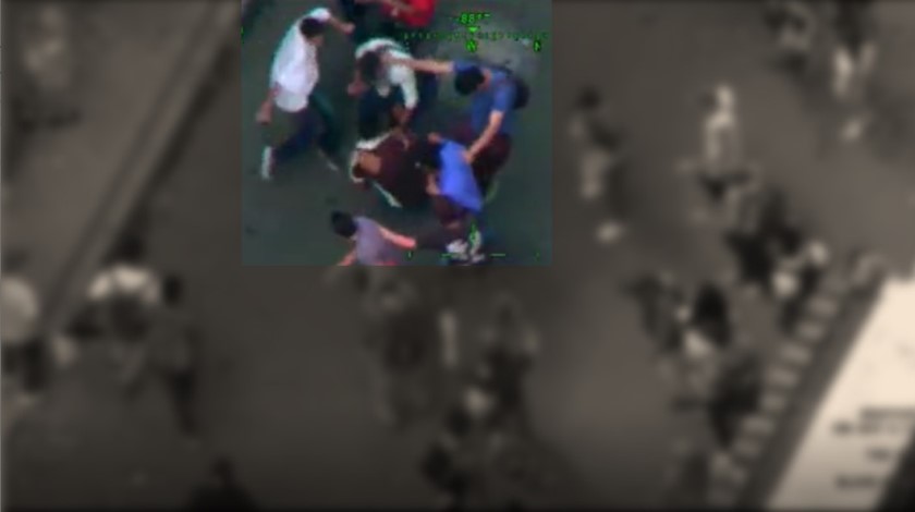 VIDEO: Así “lo atendió” la comunidad cuando iba a pintar paredes en el centro de Medellín, durante la jornadas de protestas 21N