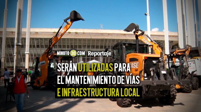 12 municipios antioqueños reciben nueva maquinaria amarilla