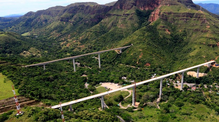 El viaducto Gualanday II, el más extenso del proyecto Girardot-Ibagué-Cajamarca, entrará en funcionamiento en enero
