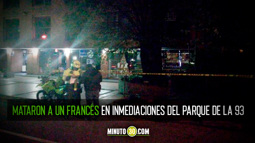 Mataron a un francés en inmediaciones del Parque de la 93, en uno de los sectores más exclusivos de Bogotá