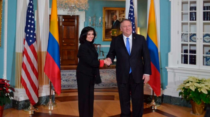 Nueva canciller ya tuvo su primer encuentro bilateral con Mike Pompeo, secretario de Estado de EEUU