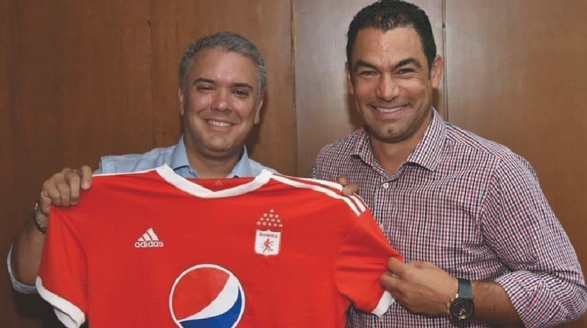 Iván Duque se puso contento por el título de América, y así lo demostró en redes sociales