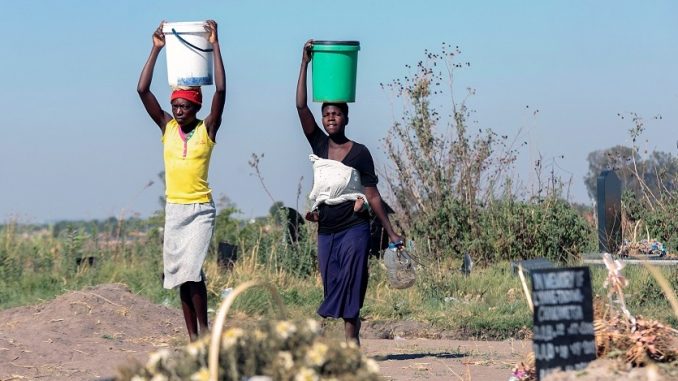 Africa city drinking water