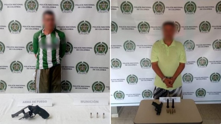 Andaban armados por Bello y la policía los capturó