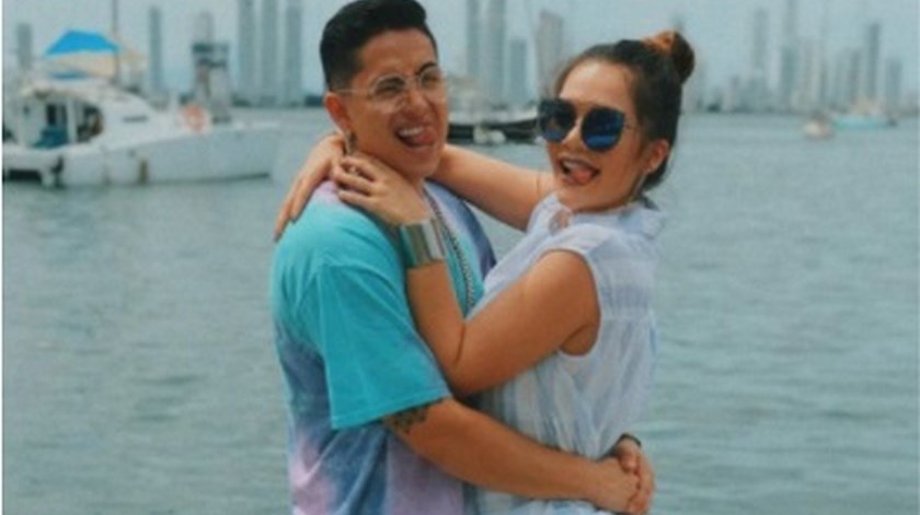 Andy Rivera junto a Lina Tejeiro