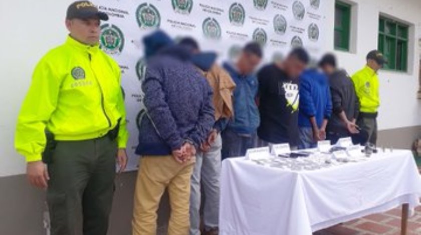 FOTOS: Cogieron al “Cuni” y a otros cinco “pitufos” en Santa Rosa de Osos