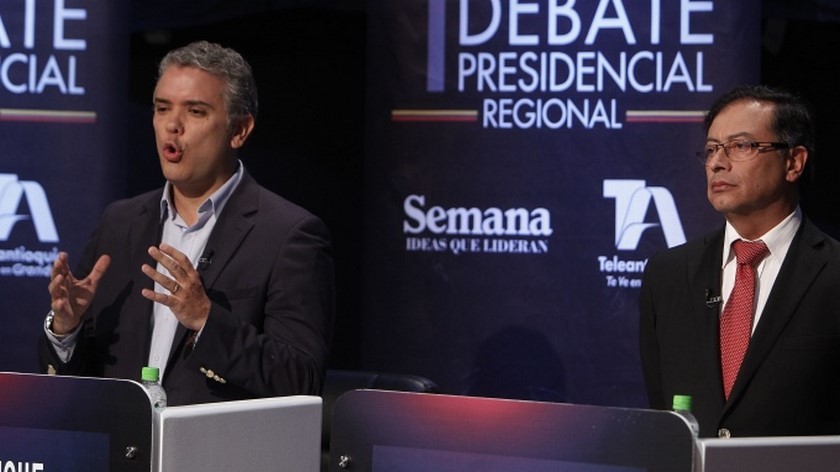 ¿Indirecta a Petro? "Algunos quieren ganar con la violencia lo que no ganaron en las urnas", aseguró Duque 1 Duque y Petro