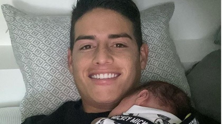 Foto: James Rodríguez emocionó a sus seguidores con su tierna faceta de papá 1 james 2
