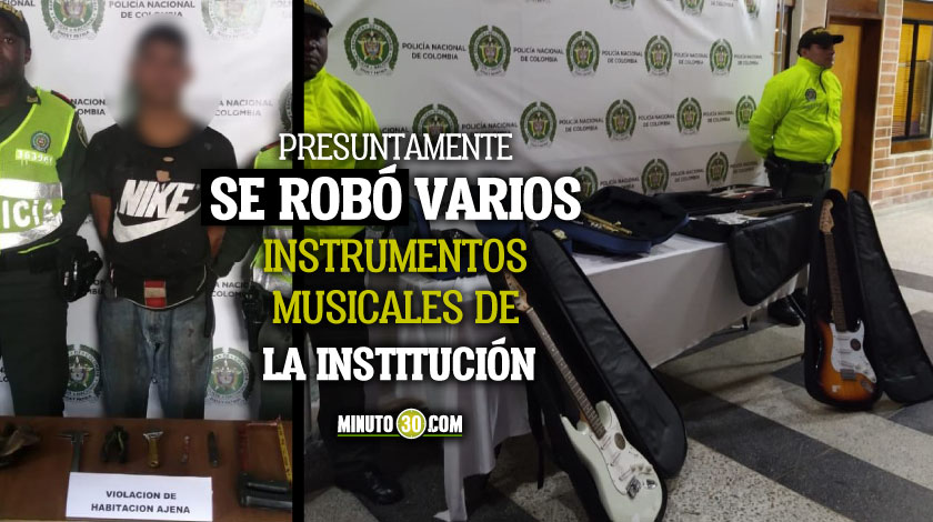 EN VIDEO: ¡Conchudo! Alias "El músico" fue capturado cuando, al parecer, intentaba robar nuevamente en una institución educativa 1 Alias El musico fue capturado cuando al parecer intentaba robar nuevamente en una institucion educativa
