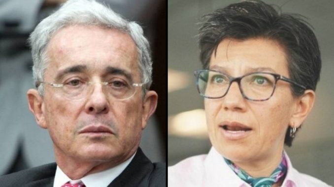 Alvaro Uribe Velez y Claudia Lopez